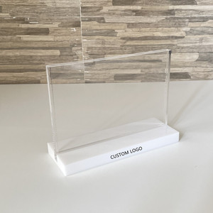 APH016 Customized Acrylic Menu Display Acrylic Table Promotion Display Stand Price Display Holder