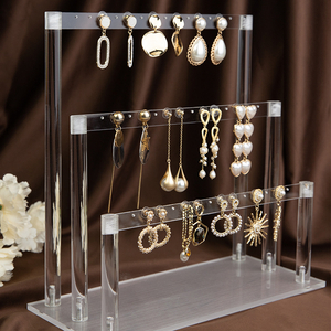 AJW026 Customized Multiple Layers Acrylic Earring Display Stand