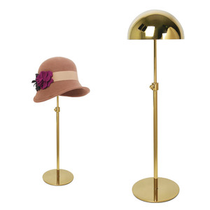 AHA004 Metal hat stand display hat rack adjustable metal cap stand holder