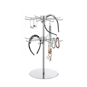 Metal 2 Tier Rotating Jewelry Display Stand