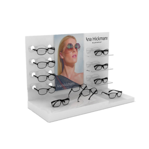 Custom White Acrylic Eyewear Sunglasses Display Stands
