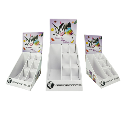 APD004 Custom Interior Design Cardboard Counter Display for Cigarettes E-liquid.