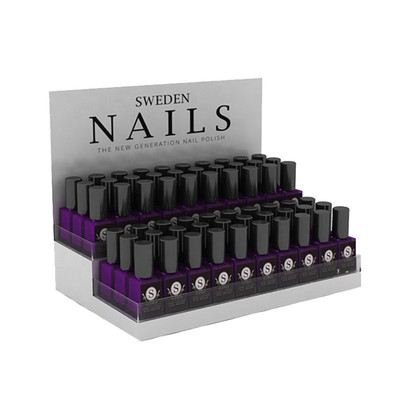 ACS007 Customizable Acrylic Two Layers Cosmetic Display Stand Nail Polish Lipstick Display Holder