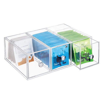 ABX006 Clear Stackable Acrylic Facial Mask Organizer Plexiglass Makeup Book Accessories Storage Box