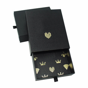 AJX001 Printing Custom High Quality Jewelry Box Case Slide Drawer Box