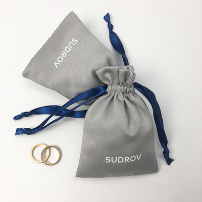 ACO005 Custom cotton drawstring bag Jewelry Pouch Gift Bags dust bag with printing logo