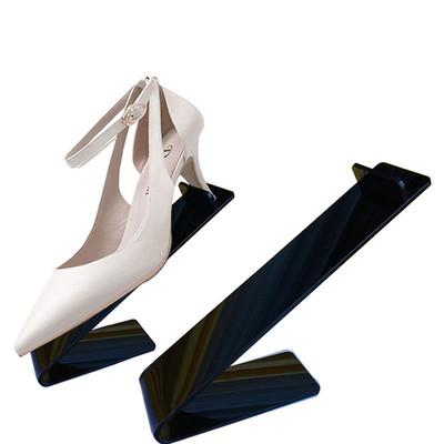 ASH005 Customized Acrylic L-Shape Shoe Display Stand
