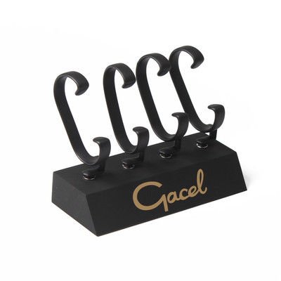 AWT013 Custom Black Acrylic Four Pairs Watches Display Stand