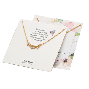 ACD001 Customize Jewery Cards Necklace Card Earring Card