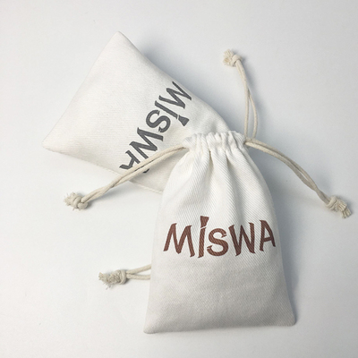 ACO004 Custom cotton drawstring bag Jewelry Pouch Gift Bags dust bag with printing logo