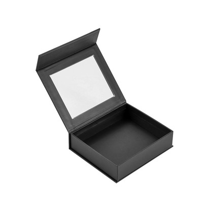 AGX005 Custom Jewelry Packaging Paper Box with Transparent Window Gift Box Magnetic Closure