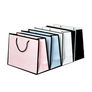 APB006 Custom Paper Bags Shopping Bag With Black Border