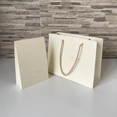 APB015 Customized Beige Paper Bag Shopping Bag Tote Bag Gift Bag