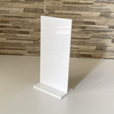 AJW031 Customized White Acrylic Earring Display Stand