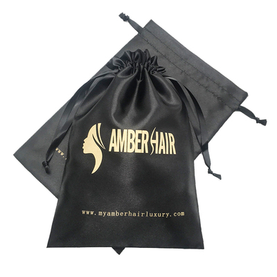 AST005 Custom logo Printed Satin drawstring bag For Shoe Leather Bag Jewelry Packaging