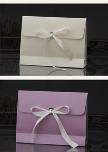 APB009 Customize Paper Gift Bag Envelope Bag With Ribbon
