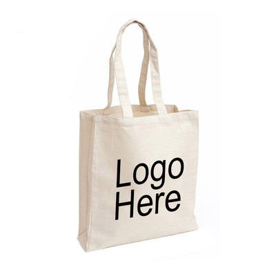 ACO001 Custom canvas cotton tote bags with custom printed logo