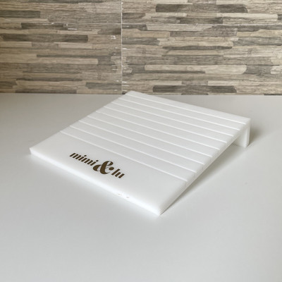 AJW033 Customized White Acrylic Jewelry Cards Display Stand