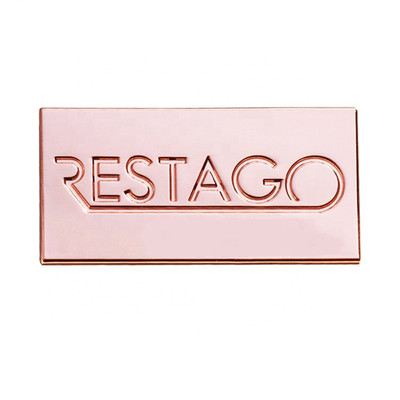 AMN006 Personalized leather bags metal engraving Logo plate caps clothes metal decoration tag