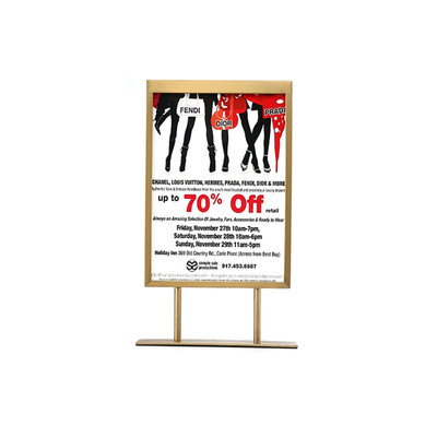 APH007 Advertising Stand Standing Poster Display Rack Poster Sign Holder Metal POP Display Rack