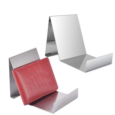 ABG026 Bag Shop Display Ideas Countertop Leather Wallet Stand Coin Purse Holder Rack