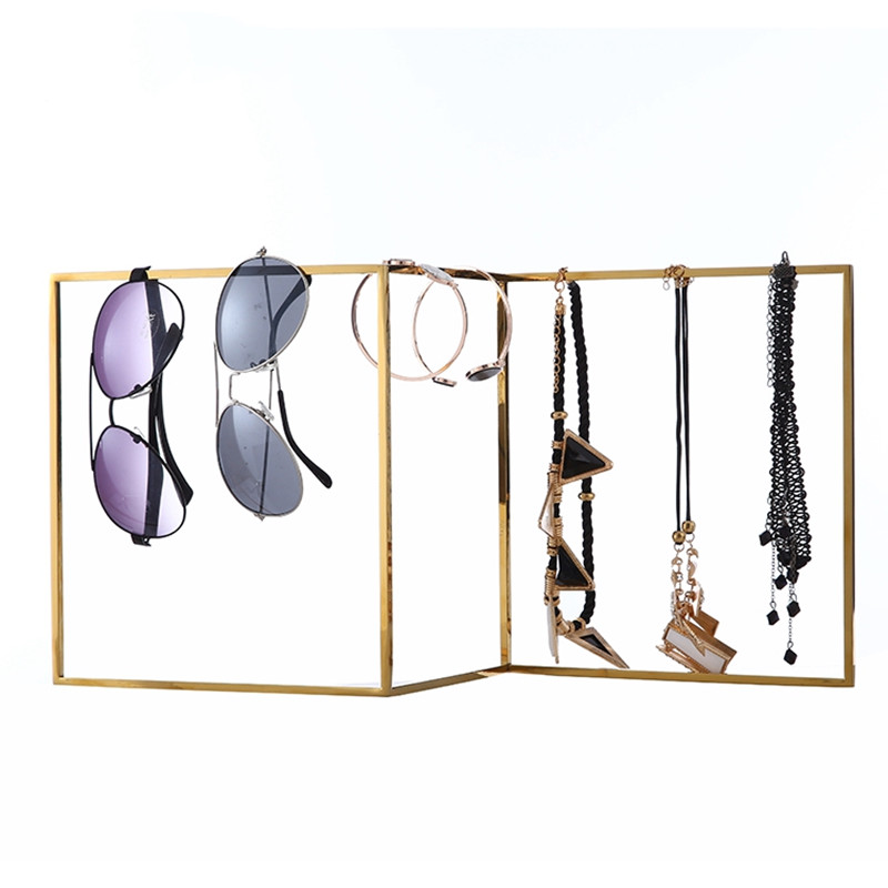 AJW040 Z-Shape Metal Jewelry Necklace Sunglasses Earrings Bracelet Bangle Display Stand
