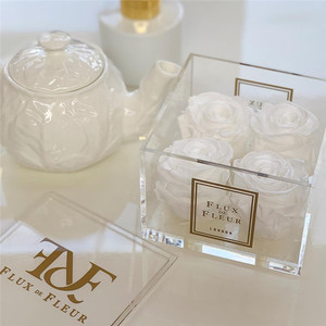 ABX008 Custom acrylic flower box perfume box storage Box Dust Box