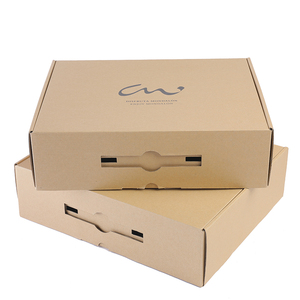 ASX005 Corrugated carton box with plastic handle paper box Shipping box mailer box