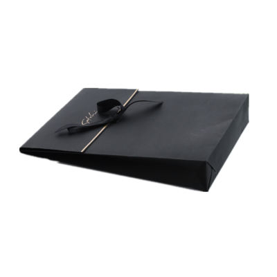 APB001 Customized Paper Gift Bag Envelope Bag With Ribbon Closure