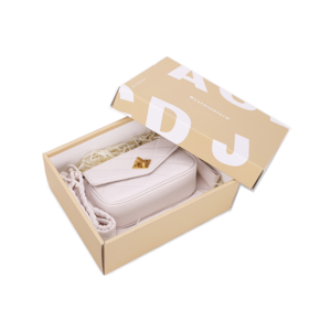 AGX010 Luxury customized square paper cardboard box with lid for handbag packaging