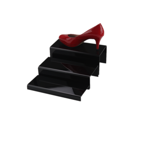 ASH009 Customized n-Shape Acrylic Three Layers Shoe Display Holder